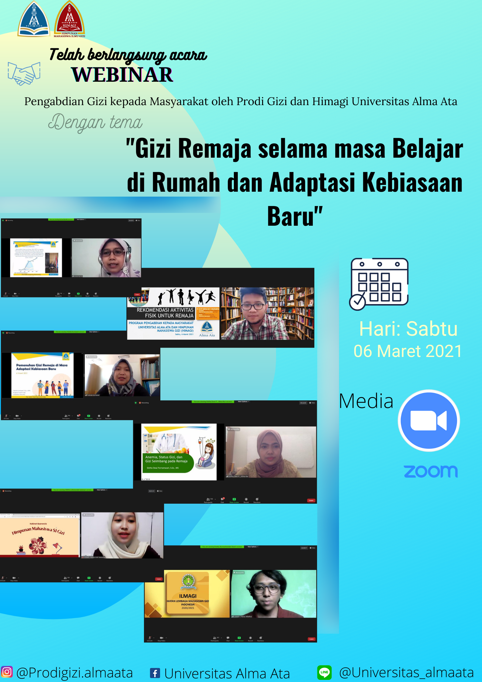 Penyuluhan Virtual: “Gizi Remaja Selama Masa Belajar di Rumah dan Adaptasi Kebiasaan Baru” di Sekolah Menengah Atas (SMA)/Sederajat