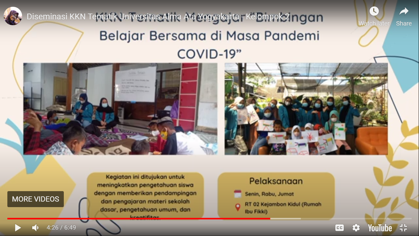 Desiminasi Hasil Kegiatan KKN UAA Tahun 2021 Periode Ke-1
